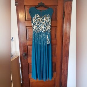 Blue/Gold Lyrical Dance Costume